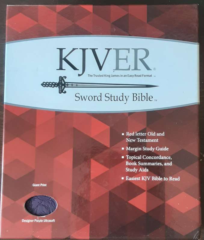 KJVER Sword Study Bible in Presentation Box **Giant Print**Ultrasoft leatherette coverboards