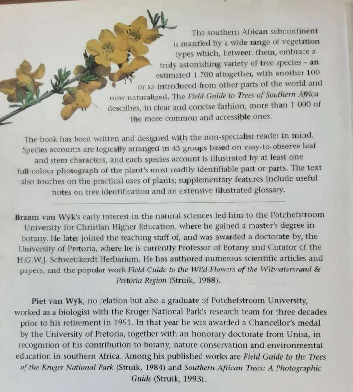 Field Guide To Trees of Southern Africa by Braam van Wyk and Piet van Wyk