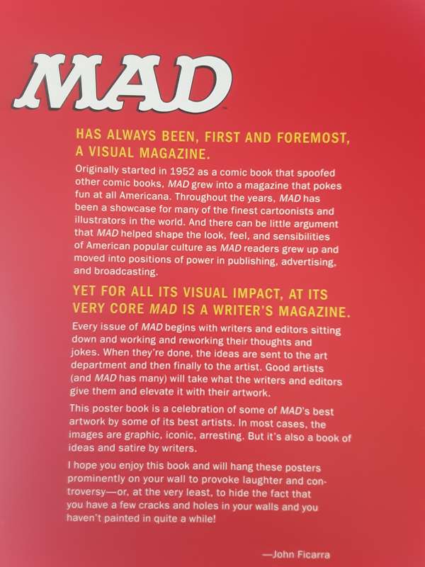 Mad Magazine Poster Book, 15 Stupidly Big Prints text by John Ficarra editor of Mad Magazine