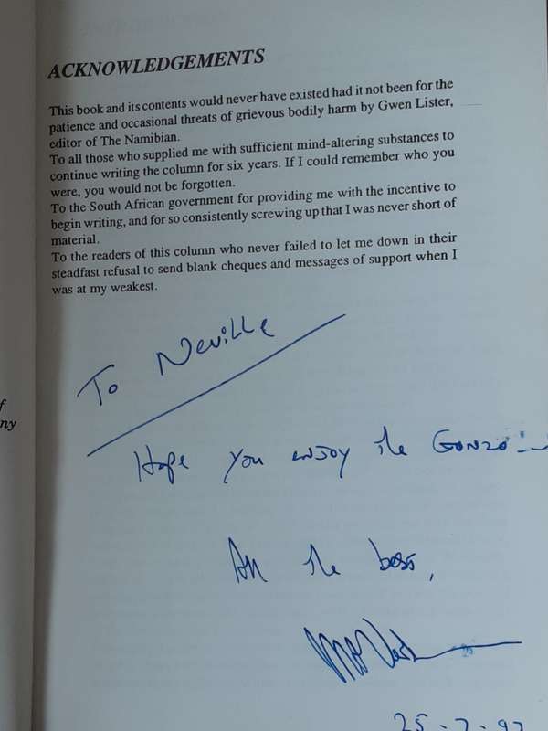 Hearts and Mines, Tales of a Lost Colony & other Namibian Graffiti by Mark Verbaan **SIGNED COPY**