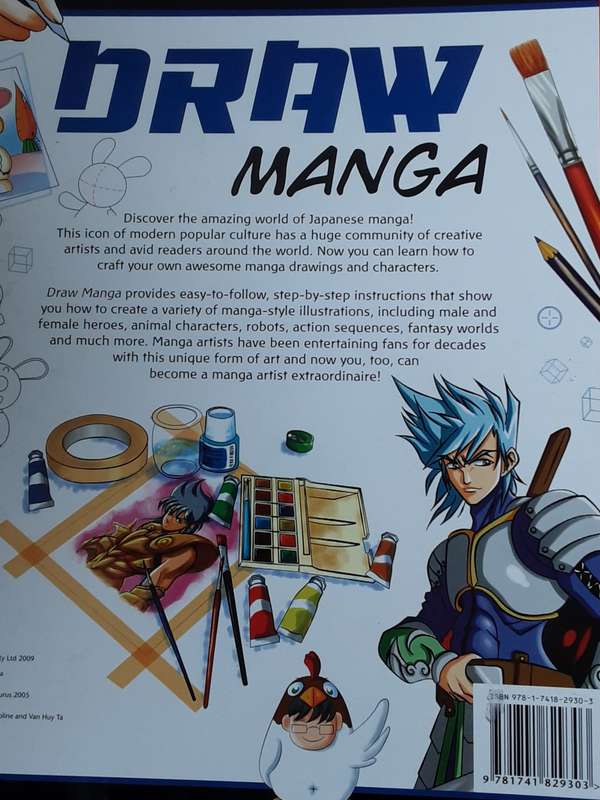 Draw Manga 6 Books in 1 written and illustrated by Caroline and Van Huy Ta