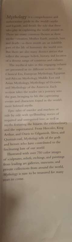 Mythology,  Myths, Legends and Fantasies edited by Parker and Stanton