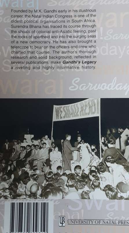 Gandhis Legacy The National Indian Congress 1894 1994 by Surendra Bhana