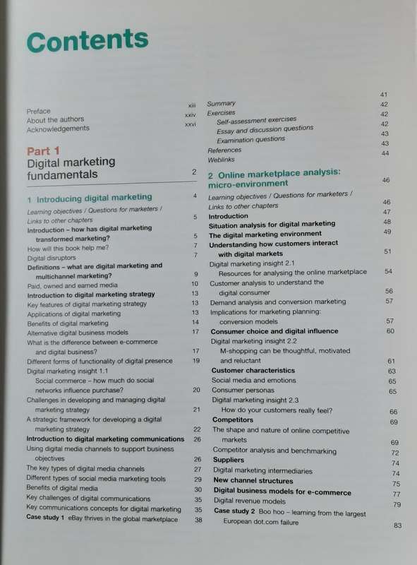 Digital Marketing, Strategy, Implementation and Oractice 7th edition by Chaffey and Ellis Chadwick
