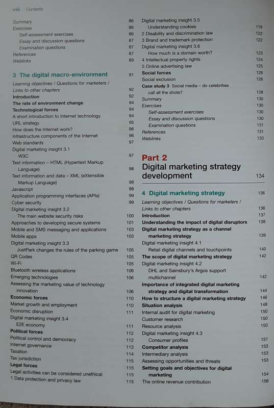 Digital Marketing, Strategy, Implementation and Oractice 7th edition by Chaffey and Ellis Chadwick
