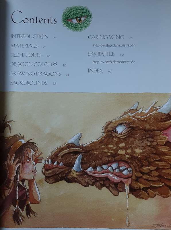 Painting Dragons in Watercolour by Paul Bryn Davies