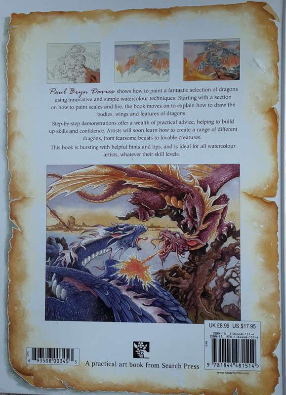 Painting Dragons in Watercolour by Paul Bryn Davies