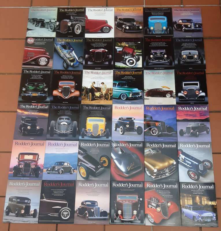 The Rodders Journal published for the Custom Car and Hot Rod Enthusiast, 36 Journals in total