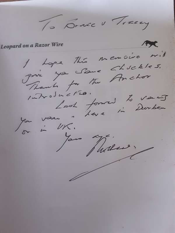 Leopard on a Razor Wire by Michael Callender ***SIGNED COPY**