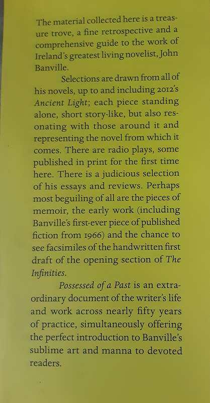 Possessed of a Past: A John Banville Reader selected by Raymond Bell