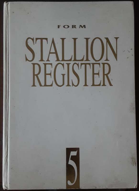 Form Stallion Register nbr 5 edited by Charles Faull