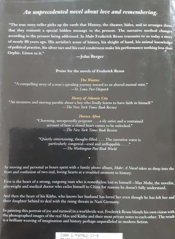 Mohr: A Novel by Frederick Reuss ***Signed Copy**