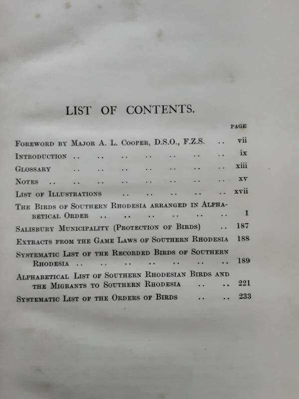 A Guide to the Birds of Southern Rhodesia & A Record of their Nesting Habits by Cecil Priest