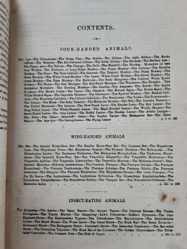 Cassells Popular Natural History, Mammalia illustrated with over 500 Engravings in 2 vols