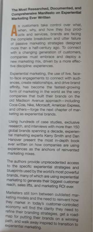 Experiential Marketing, Secrets, Strategies, Success Stories of the Worlds Greatest Brands by Smith