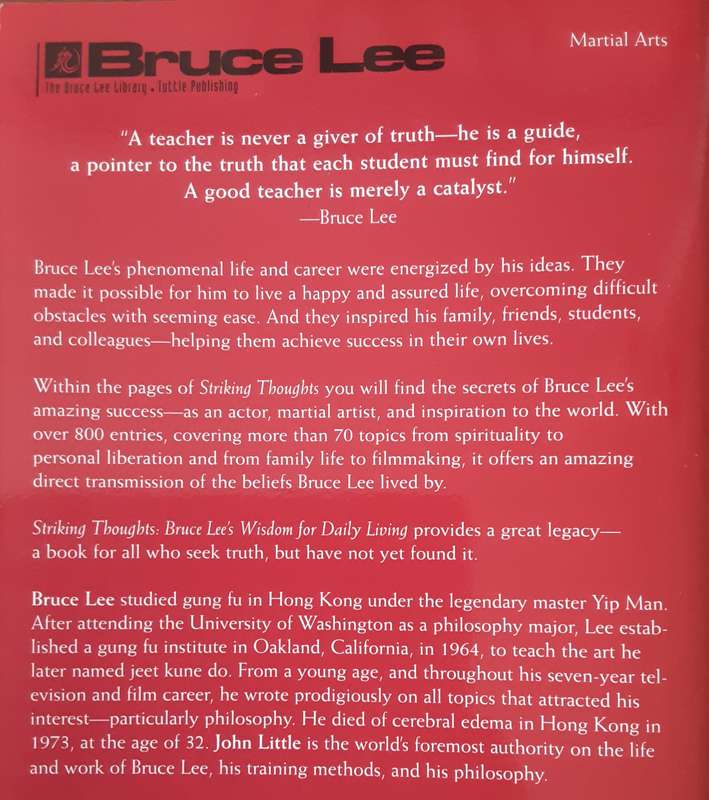 Striking Thoughts Bruce Lees Wisdom of Daily Living