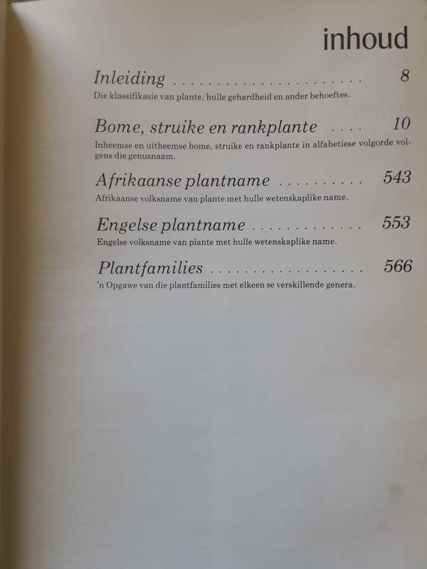 Bome Struike En Rankplante by T J Kruger