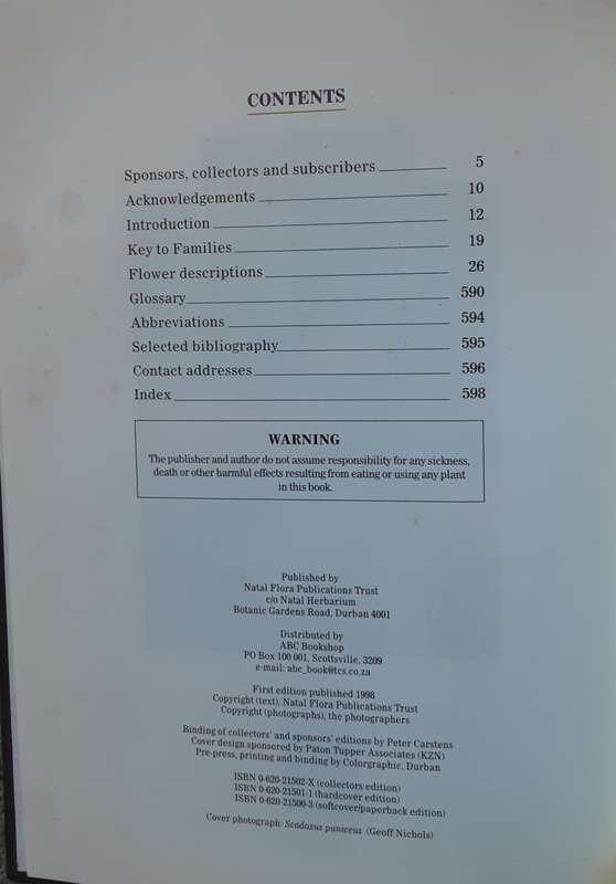 A Field Guide to Wild Flowers Kwazulu Natal & Eastern Region by Elsa Pooley **SIGNED COPY**