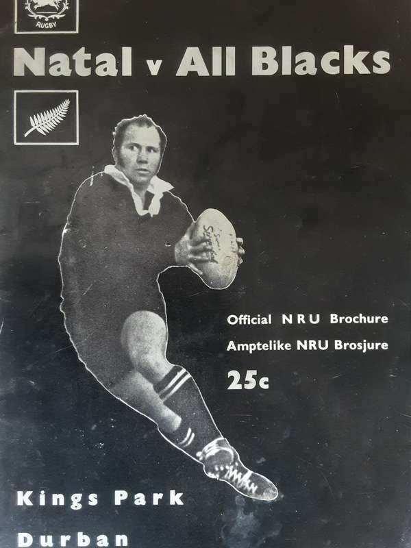 Natal v All Blacks Kings Park Stadium Durban Sat 22 August 1970 Programme