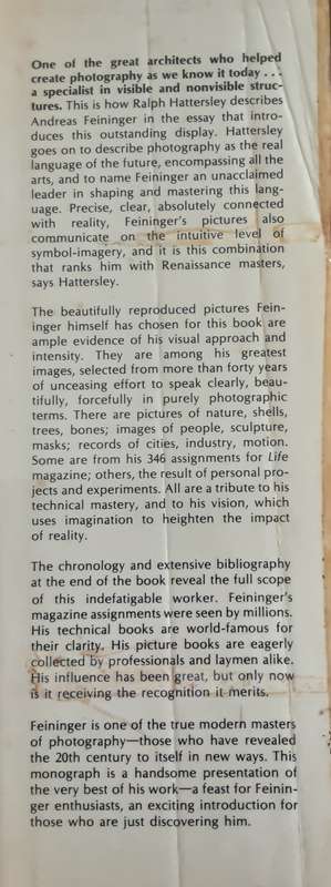 Andreas Feninger introduction and text by Ralph Hattersley