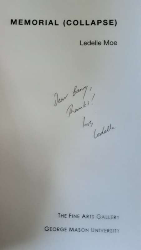 Memorial ( Collapse ) by Ledelle Moe ***Signed Copy ***