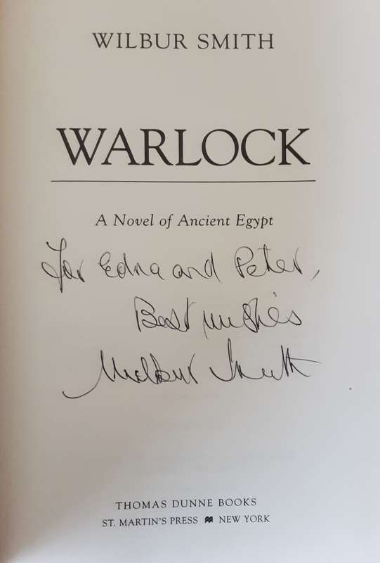 Warlock by Wilbur Smith ***Signed by author, first US Edition ***
