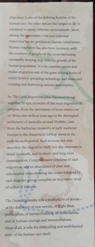 The Great Migrations, from the Earliest Humans to the Age of Globalization by John Haywood