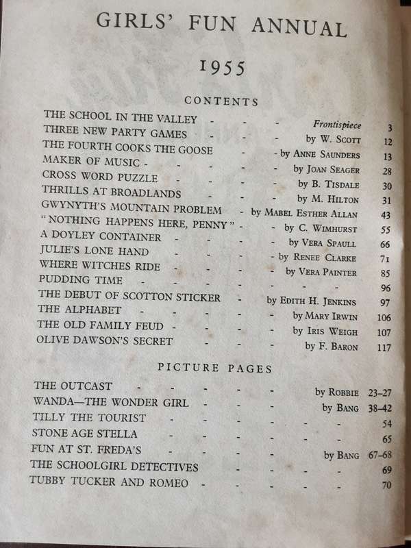 Girls Fun Annual 1955