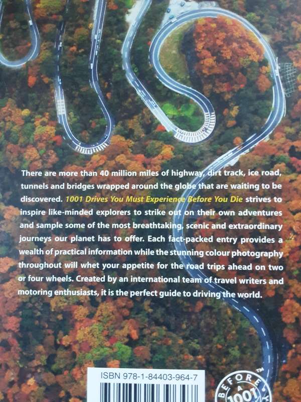 1001 Drives You Most Experience Before You Die edited by Darryl Sleath