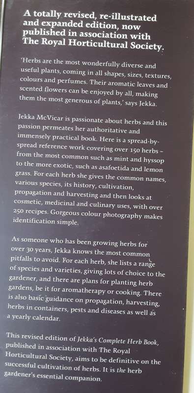 Jekka's Complete Herb Book Revised Edition by Jekka McVicar