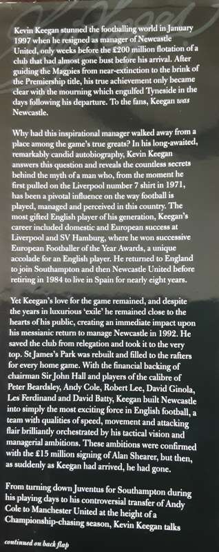 Kevin Keegan My Autobiography