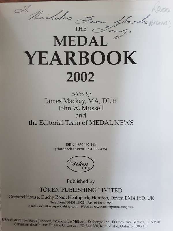Medal Yearbook 2002