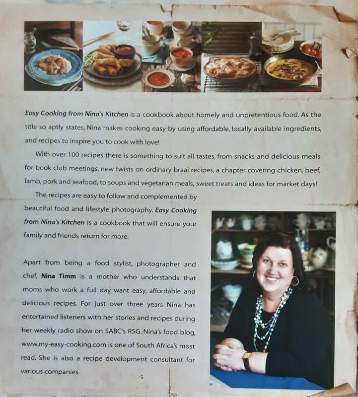 Easy Cooking From Nina's Kit hen by Nina Timm