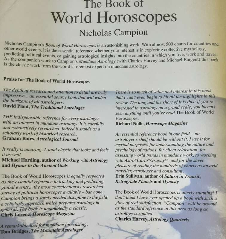 The Book Of The World Horoscopes by Nicholas Campion