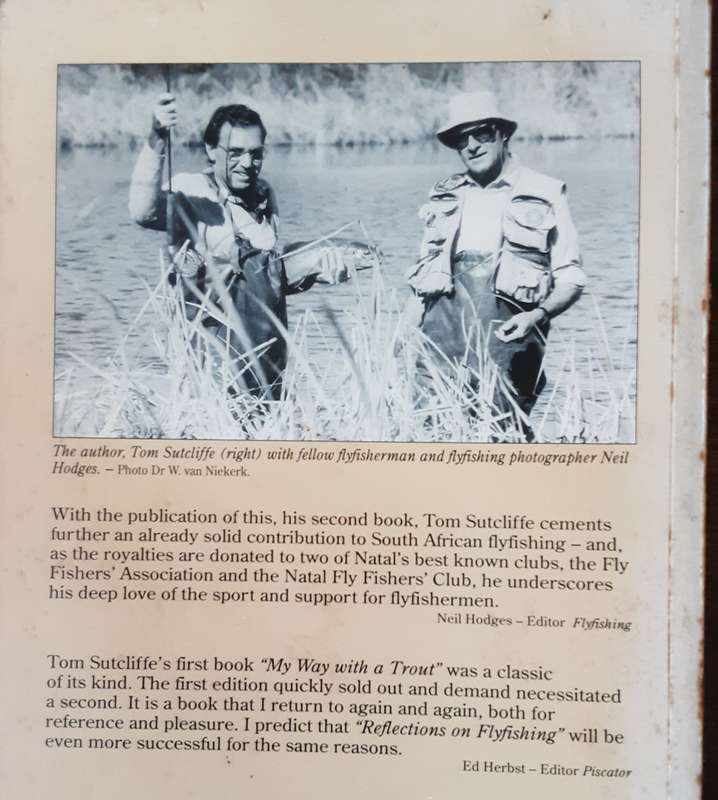 Reflections on Flyfishing by Tom Sutcliffe **Signed Copy **