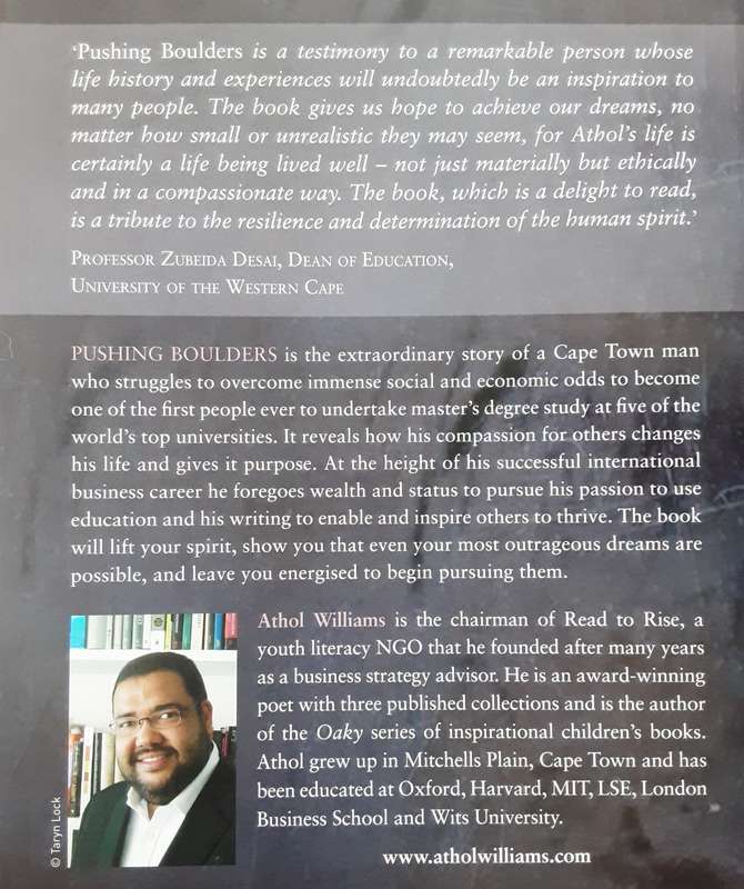 Pushing Boulders Oppressed to Inspired an Autobiography By Athol Williams