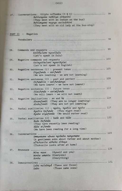 Zulu A Comprehensive Course revised edition  by A T Cope