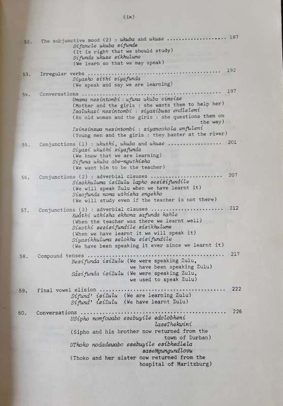 Zulu A Comprehensive Course revised edition  by A T Cope