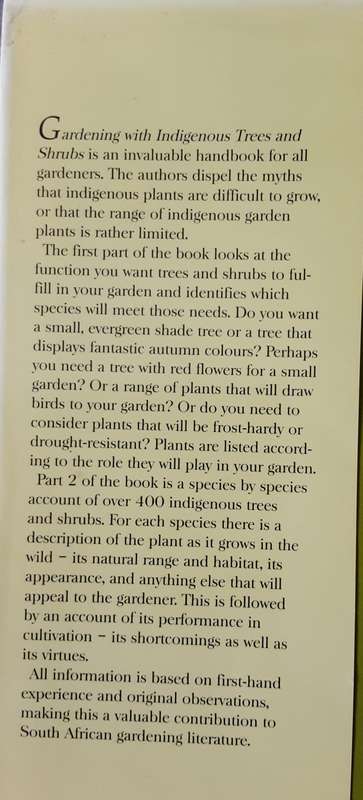 Gardening With Indigenous Trees and Shrubs by David and Sally Johnson **Signed Copy **