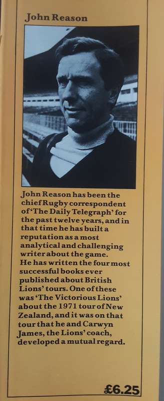 The World of Rugby A History of Rugby Union Football by John Reason & Carwyn James