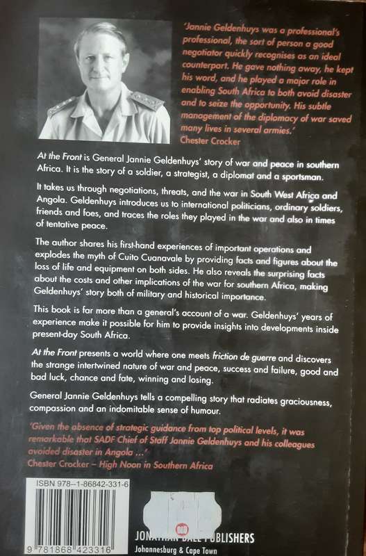 At The Front A General's Account of South Africa's Border War by Jannie Geldenhuys