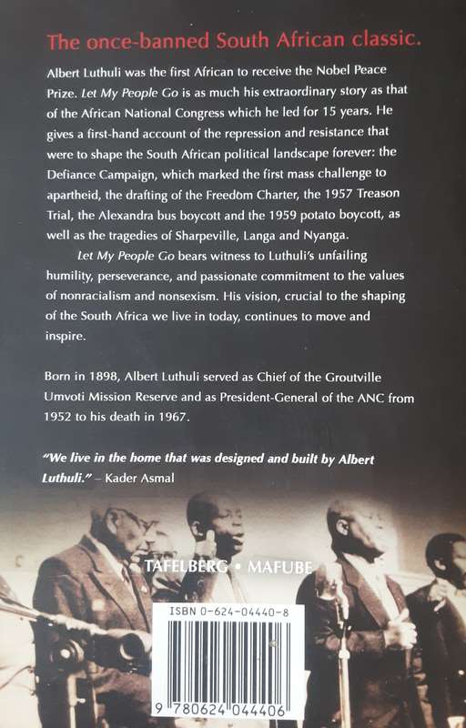 Let My People Go the Autobiography of Albert Luthuli