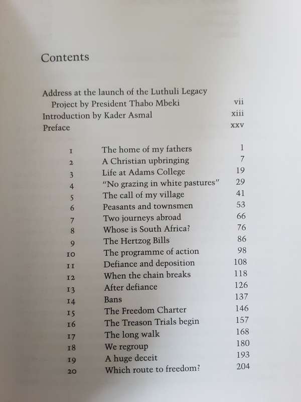 Let My People Go the Autobiography of Albert Luthuli