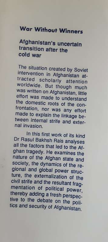 War Without Winners, Afghanistan Uncertain Transition after the Cold War by Rasul Bakhsh Rais