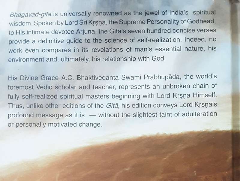 Bhagavad Gita As It Is by His Divine Grace A C Bhaktivedanta Swami Prabhupada