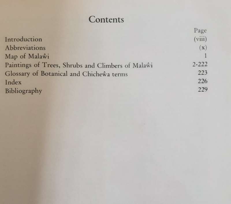 Trees of Malawi by J S Pullinger and A M Kitchin