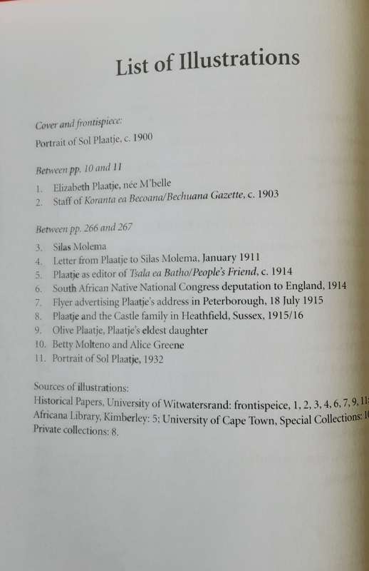 Sol T Plaatje A Life in Letters edited by Brian Willan & Sabata-mpho Mokae