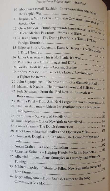 International Brigade Against Apartheid Secrets of the Peoples War that Liberated South Africa