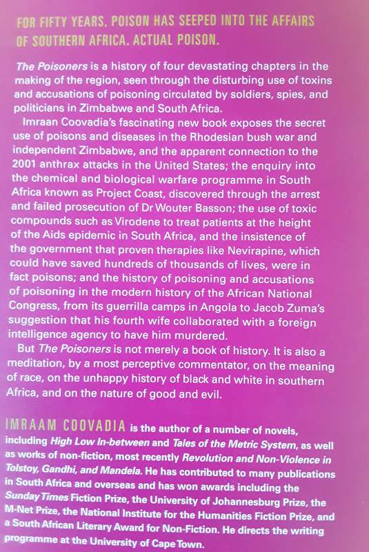The Poisoners On South Africa's Toxic Past 1973 2020 by Imran Coovadia