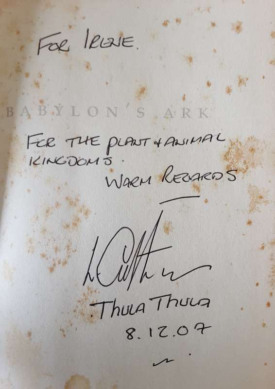 Babylon's Ark by Lawrence Anthony **Signed Copy **